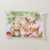 Weibliche Waldtiere Dekokissen (Rückseite)
