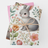 Weibliche Waldtiere Geschenkpapier Set (Beispiel)