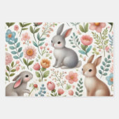 Weibliche Waldtiere Geschenkpapier Set (Vorderseite)