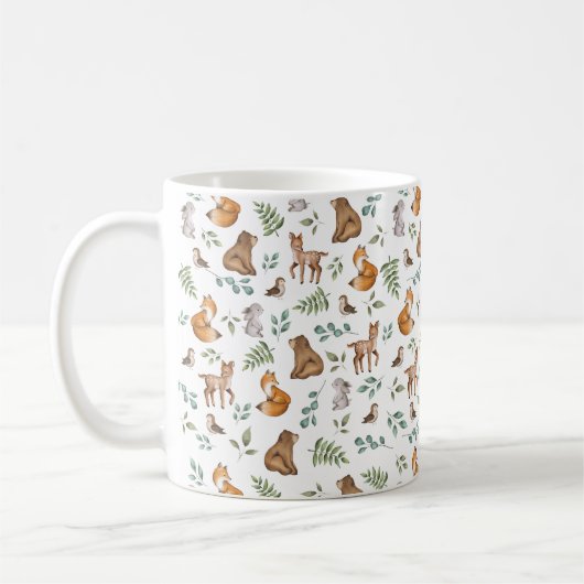 Weibliche Waldtiere Kaffeetasse (Links)