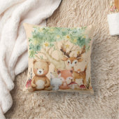 Weibliche Waldtiere Kissen (Decke)