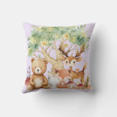 Weibliche Waldtiere Kissen (Rückseite)