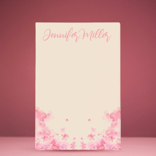 Weibliche Wasserfarbe Sakura japanische Blume Post-it Klebezettel