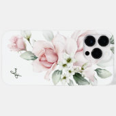 Weibliche Wasserfarben mit Monogra Case-Mate iPhone Hülle (Rückseite (Horizontal))