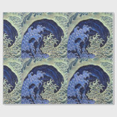 Weibliche Wave Japanisch Vintag Katsushika Hokusai Geschenkpapier (Flach)
