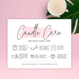 Weibliche Weiblichkeit der Candle Care Card Sicher Dankeskarte