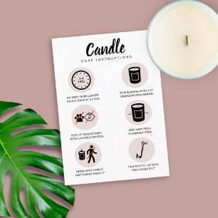 Weibliche Weiblichkeit der Candle Care Card Sicher Visitenkarte