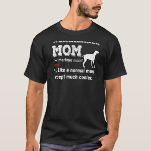 Weibliche Weimaraner Hunde Vintage Mama T-Shirt
