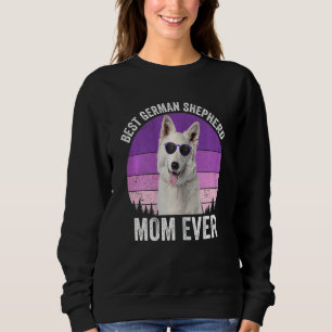 Weibliche Weiße Mama Vintag Dog Owne Sweatshirt