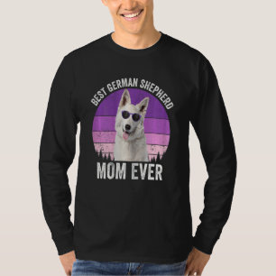 Weibliche Weiße Mama Vintag Dog Owne T-Shirt