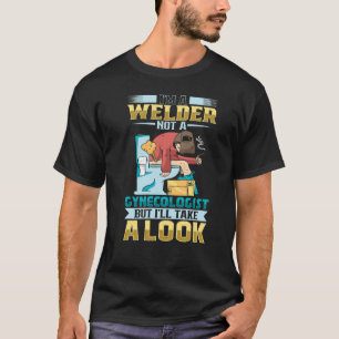 Weibliche Welder Funny Funny Funny Schweissmechani T-Shirt