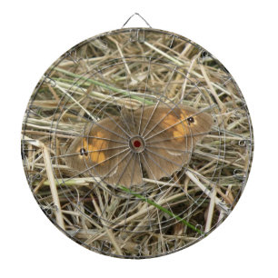 Weibliche Wiese Brown Butterfly Dart Board Dartscheibe