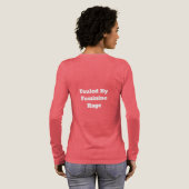 Weibliche Wut Tri-Blend Shirt (Voller Rückseite)