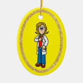 Weibliche Zahnärzte Ornament (Vorne)