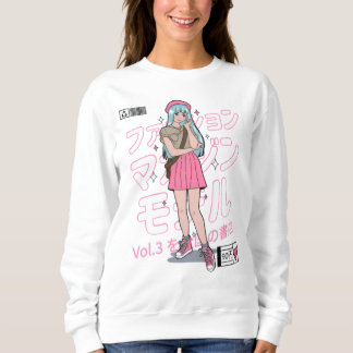 weibliche Zeichenkette Sweatshirt