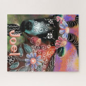 Weibliche Ziegenfarm Personalisiert Puzzle (Horizontal)