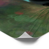 Weibliche Ziegenfarm Tier Blumenpfirsich Poster (Ecke)