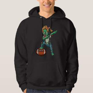 Weibliche Zombie-Mädchen Fußball Halloween Fußball Hoodie