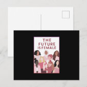 Weibliche Zukunft Feiertagspostkarte (Vorne/Hinten)