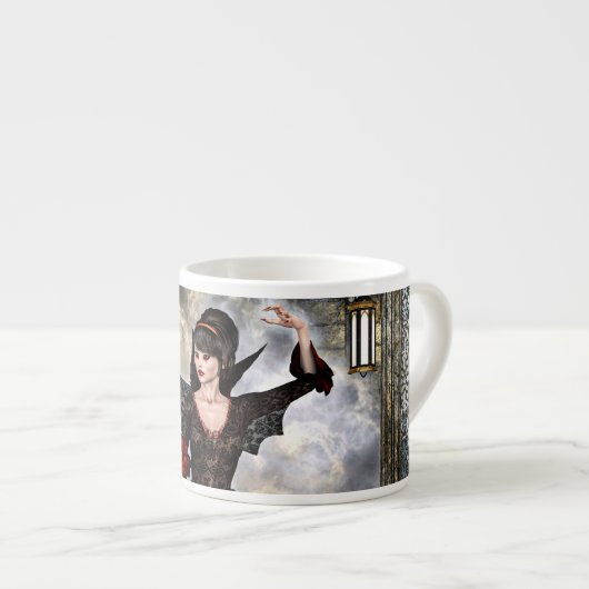 Weiblicher Assistent Espressotasse (Vorderseite Rechts)