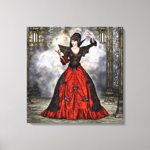 Weiblicher Assistent Leinwanddruck