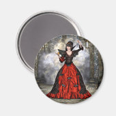 Weiblicher Assistent Magnet (Vorderseite/Rückseite)