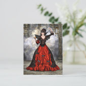 Weiblicher Assistent Postkarte (Stehend Vorderseite)