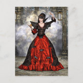 Weiblicher Assistent Postkarte (Vorderseite)