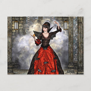 Weiblicher Assistent Postkarte