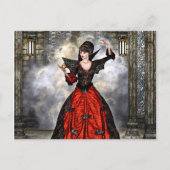 Weiblicher Assistent Postkarte (Vorderseite)