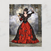 Weiblicher Assistent Postkarte (Vorderseite)