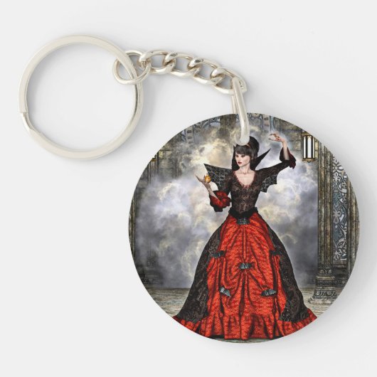 Weiblicher Assistent Schlüsselanhänger (Vorderseite)