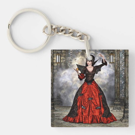 Weiblicher Assistent Schlüsselanhänger (Vorderseite)