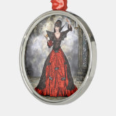 Weiblicher Assistent Silbernes Ornament (Links)