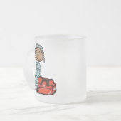 Weiblicher Atmungstherapeut oder EMT Mattglastasse (Vorderseite Links)