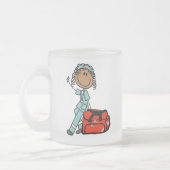 Weiblicher Atmungstherapeut oder EMT Mattglastasse (Links)