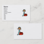 Weiblicher Atmungstherapeut oder EMT Visitenkarte (Vorne/Hinten)