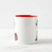 Weiblicher Atmungstherapeut oder EMT Zweifarbige Tasse (Mittel)