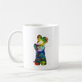 weiblicher Basketballspieler Kaffeetasse (Links)