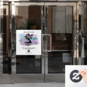 ** Weiblicher Baum Yoga Meditation Reiki Fensteraufkleber (Büro Tür)