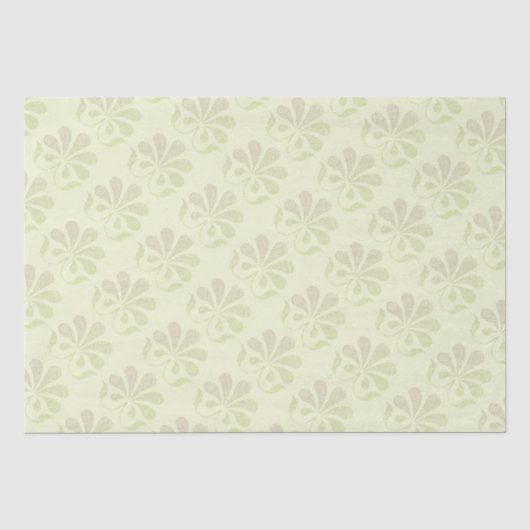 Weiblicher Blumen-Wirbel Seidenpapier (Vorderseite)