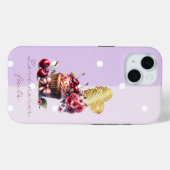 Weiblicher christlicher Punkt Kirsche Blumen Cupca Case-Mate iPhone Hülle (Rückseite (Horizontal))