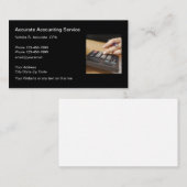 Weiblicher CPA-Buchhalter Visitenkarte (Vorne/Hinten)