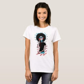 weiblicher DJ T-Shirt (Vorne ganz)