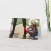 Weiblicher Doktor-oder Krankenschwester-Absolvent Karte (Vorderseite)