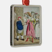 Weiblicher Einfluss oder die Devonshire Leinwand Ornament Aus Metall (Rechts)