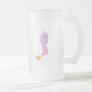 weiblicher Flaschengeist Mattglas Bierglas