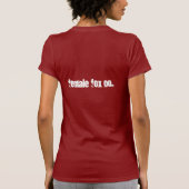 Weiblicher Fox Co. durch Joanna Raposa T-Shirt (Rückseite)