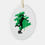 Weiblicher Fußball Keramikornament (Rechts)