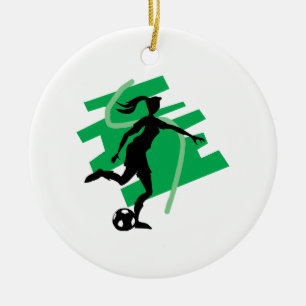 Weiblicher Fußball Keramikornament